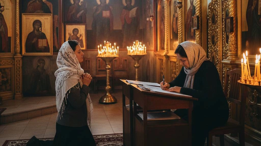 Материнская молитва за сына или дочь должна сочетаться с церковными таинствами. Фото © Nano banana