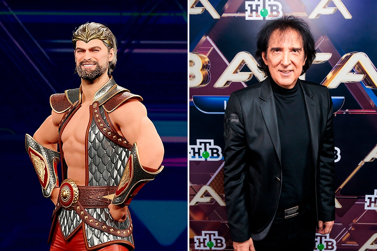 Кай Метов на шоу «Аватар-4» (2025). Певец выступал в образе богатыря Ильи Муромца и был успешно разоблачён жюри. Фото © VK / Шоу Аватар 