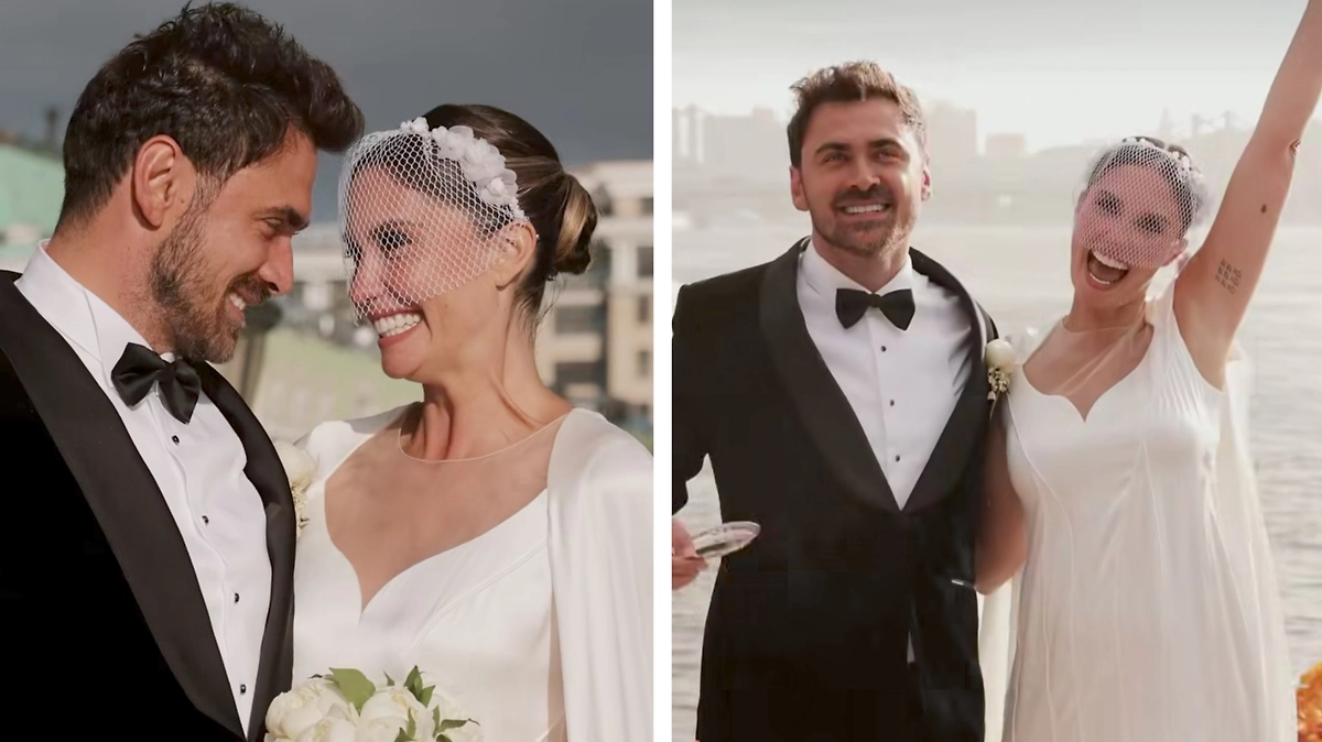 Актриса Агата Муцениеце и аккордеонист Пётр Дранга сыграли свадьбу в августе 2025 года. Но есть интересный нюанс. Фото © Instagram (признан экстремистской организацией и запрещён на территории Российской Федерации) / agataagata