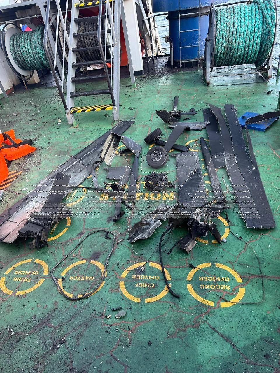 Последствия атаки танкера в Чёрном море. Фото © Telegram / Baza