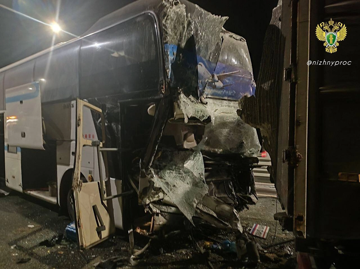 Кадры с места ДТП в Арзамасской районе. Фото © Telegram / Прокуратура Нижегородской области