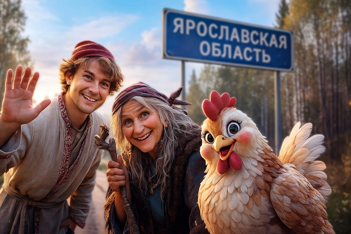 Где найти Колобка, Бабу-ягу и других героев: разбираем «Сказочную карту России». Фото © ChatGPT