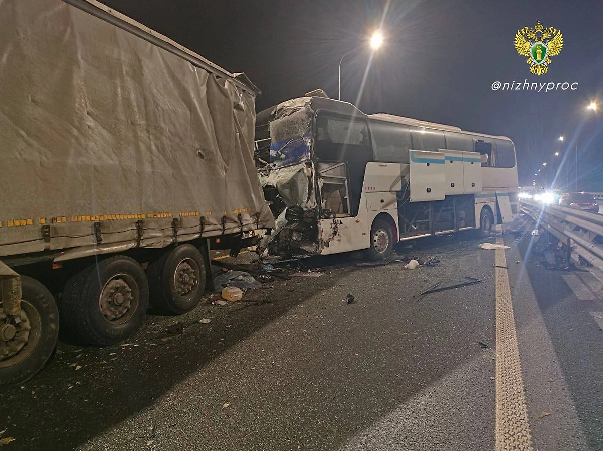 Кадры с места ДТП в Арзамасской районе. Фото © Telegram / Прокуратура Нижегородской области