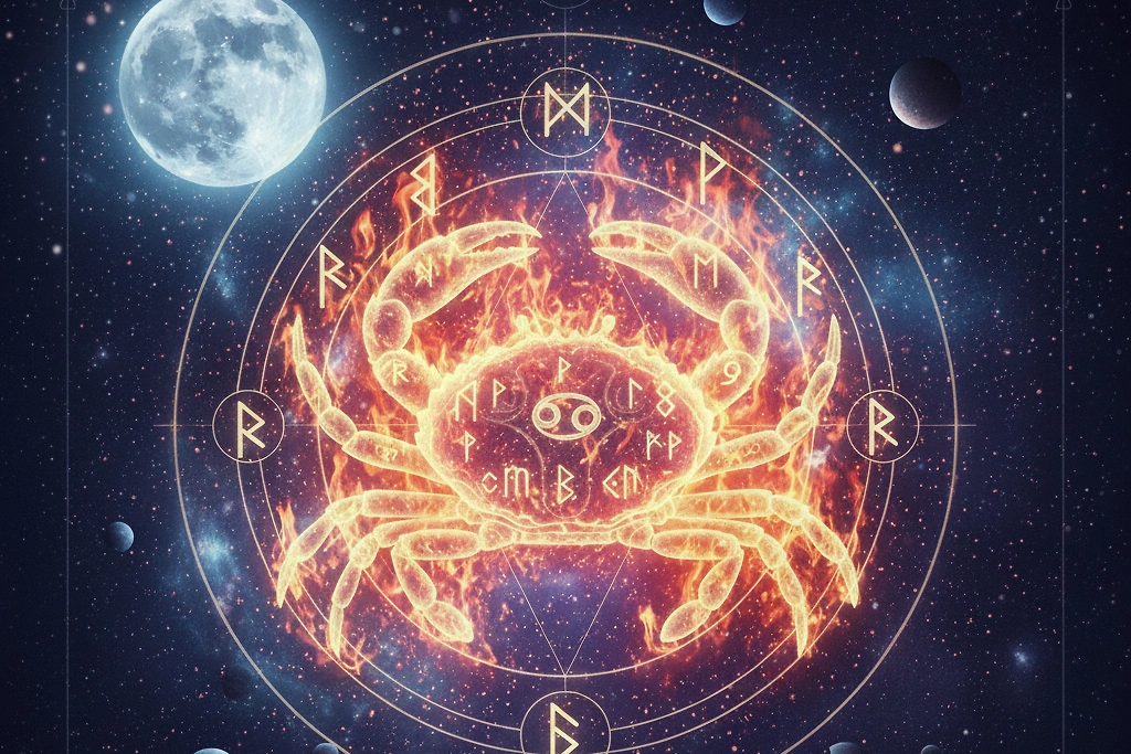 Рунический гороскоп: что ждёт знак зодиака Рак в 2026 году. Фото © Nano Banana AI