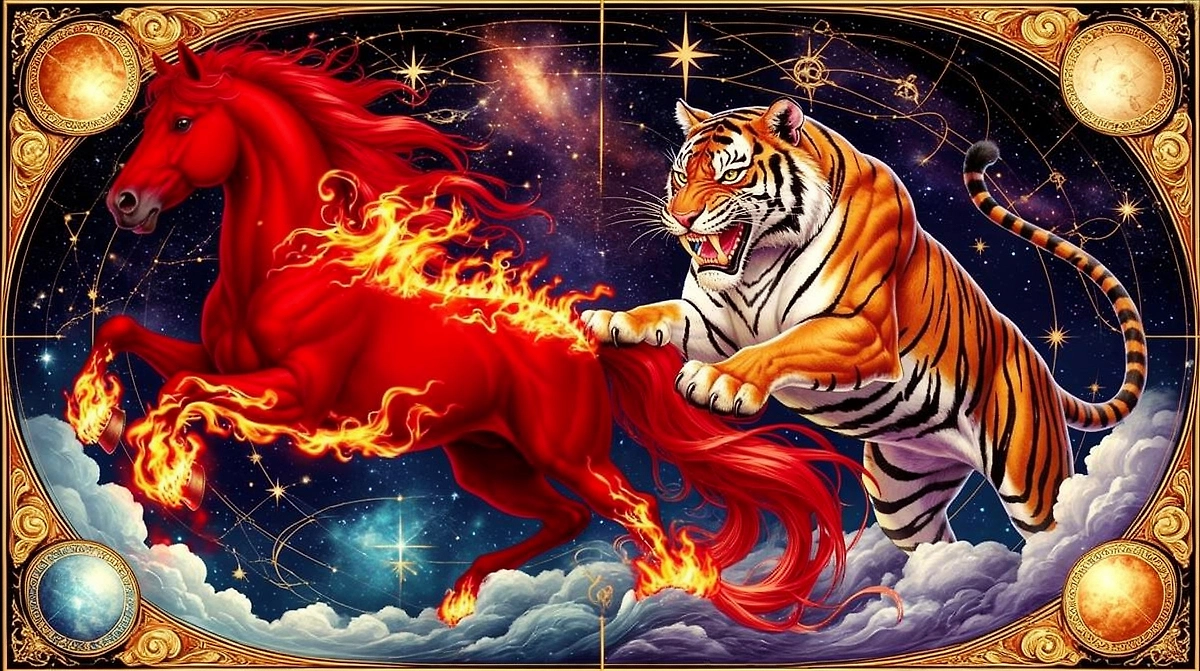 Общий гороскоп для Тигра по восточному календарю на год Огненной Лошади. Фото © «Шедеврум»