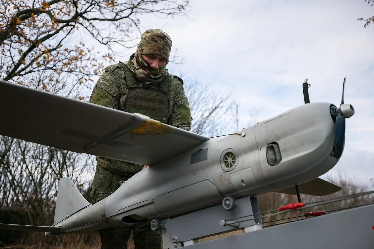 Харьковская область. Боевое дежурство беспилотных летательных аппаратов комплексов «Орлан-10» группировки войск «Запад». Фото © ТАСС / Александр Река