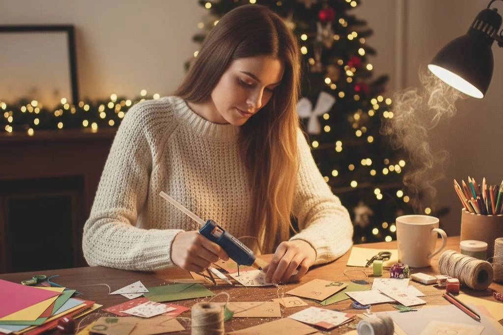 Простые идеи для создания новогоднего адвент-календаря дома. Фото © Nano Banana AI