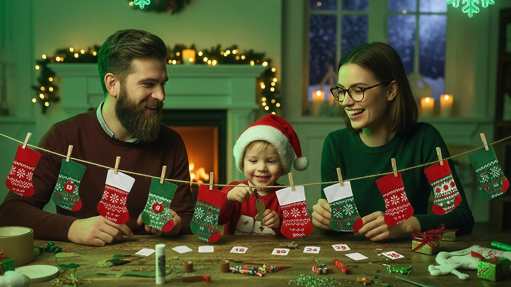 Адвент-календарь из подручных материалов: инструкции для начинающих. Фото © Nano Banana AI