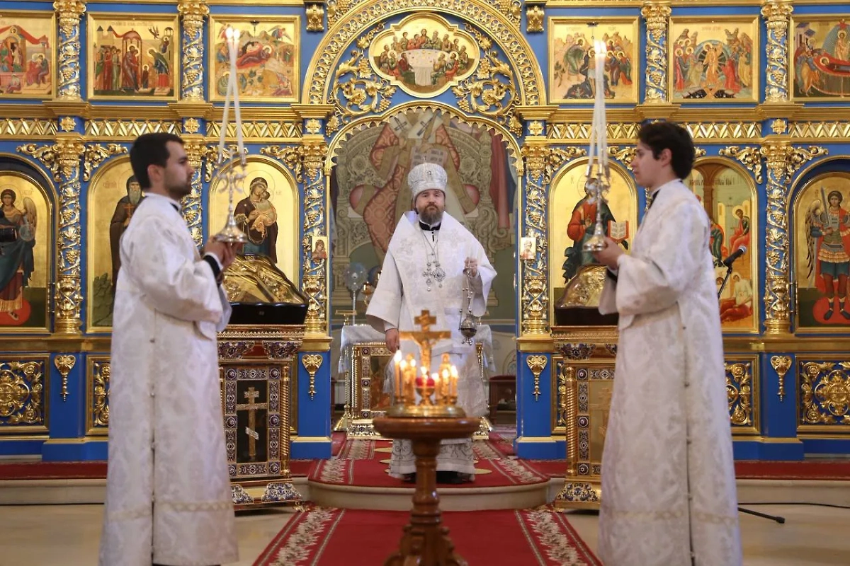 Торжественная служба на Сретение Господне проходит по особым канонам. Фото © Life.ru.
