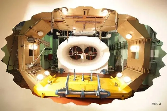 Аэродинамическая труба. Фото © VK / Демонстрационный центр ЦАГИ