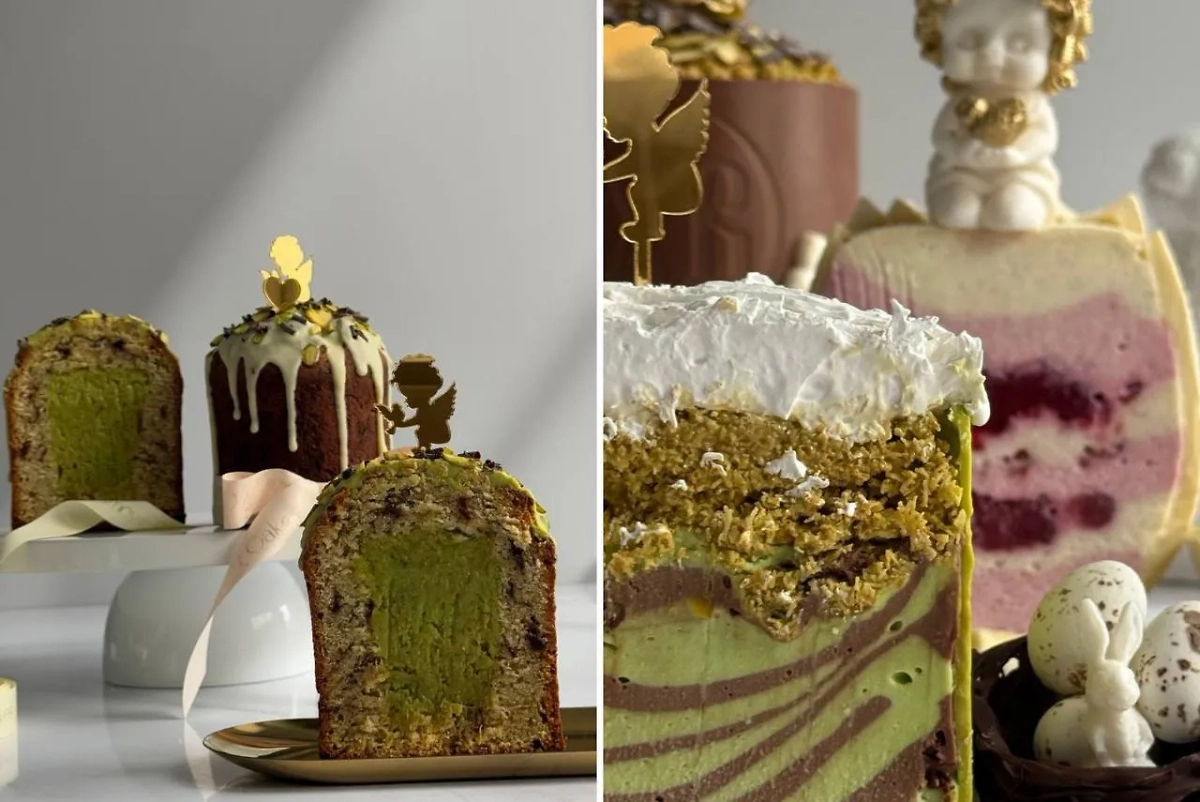 Внутри дубайского кулича — особая начинка. Фото © Telegram / Yool_chik