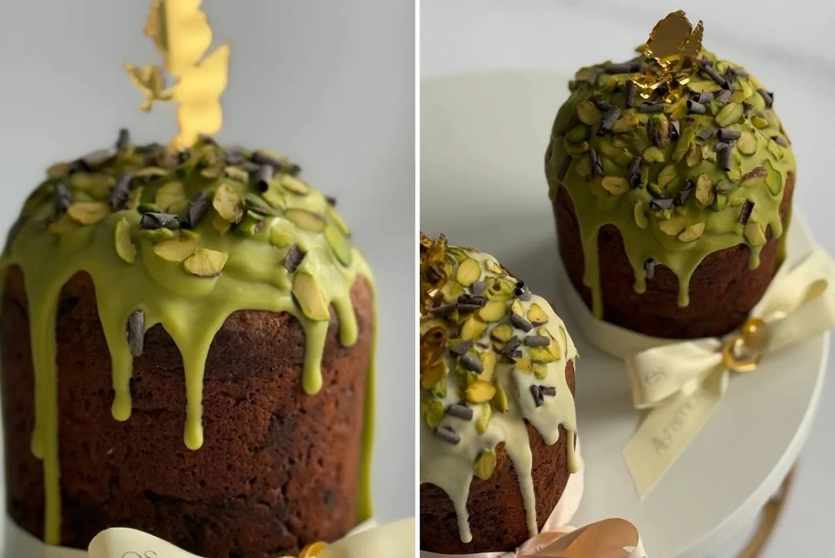 Дубайский кулич выглядит очень аппетитно! Фото © Telegram / Yool_chik