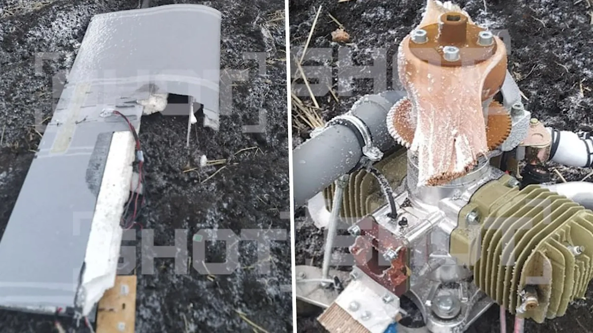 Обломки дрона ВСУ FP-1. Фото © SHOT