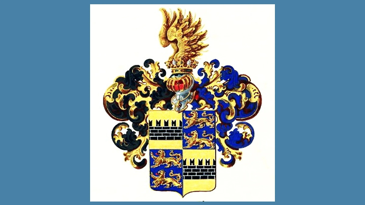 У Горбуновых на гербе золотые львы и крепостные стены. Фото © Wikipedia