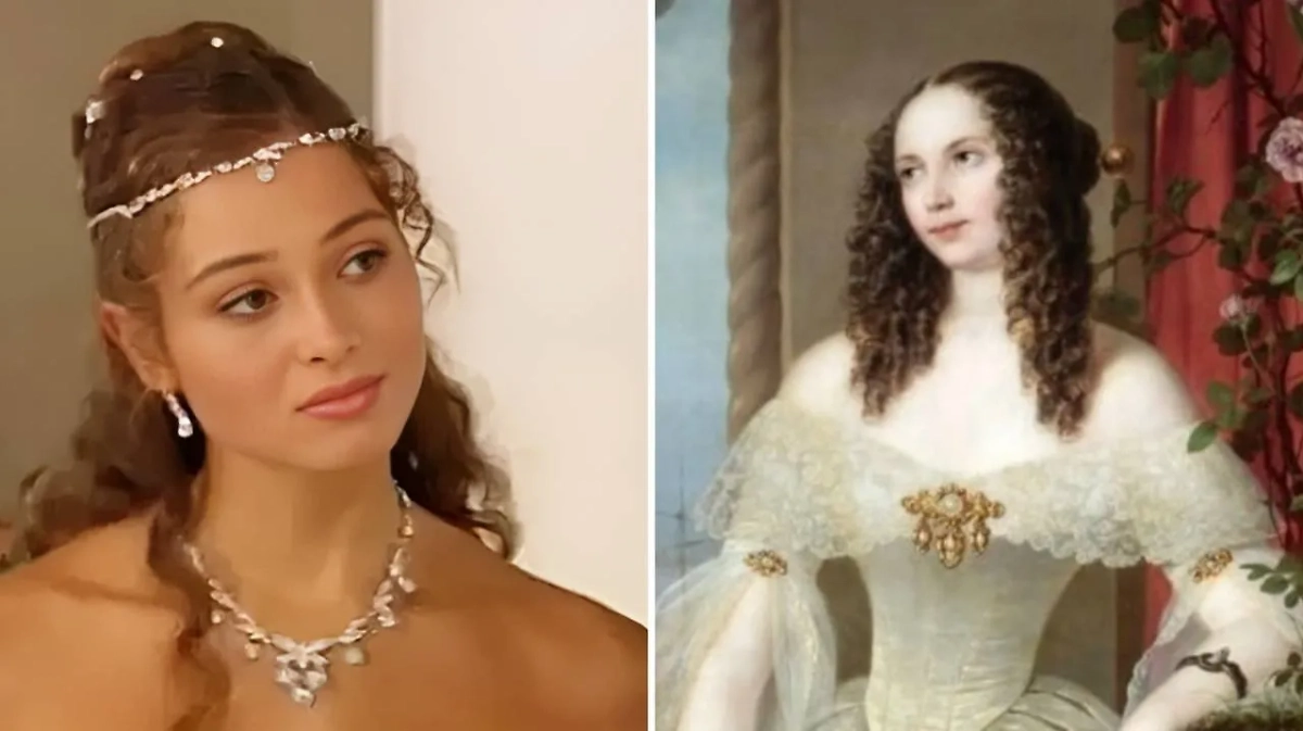 Ольга Калиновская, фрейлина императрицы, в сериале «Бедная Настя» — возрастная любовница Александра. Фото © «Бедная Настя» (сериал, 2003–2004), режиссёры Владислав Николаев, Пётр Кротенко и др., сценаристы Александр Коровкин, Елена Вержак и др. / Kinopoisk, © rodina-history 