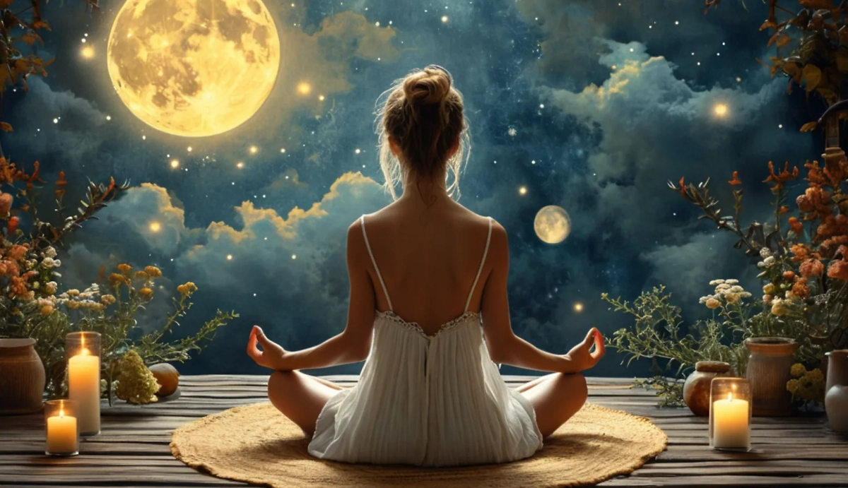 Лунный ритуал на деньги от братьев Шепс для финансового потока. Фото © «Шедеврум»