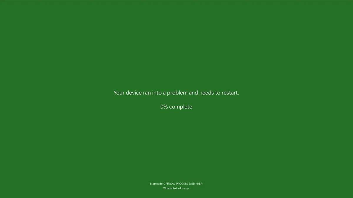 «Зелёный экран смерти». Обложка © Microsoft