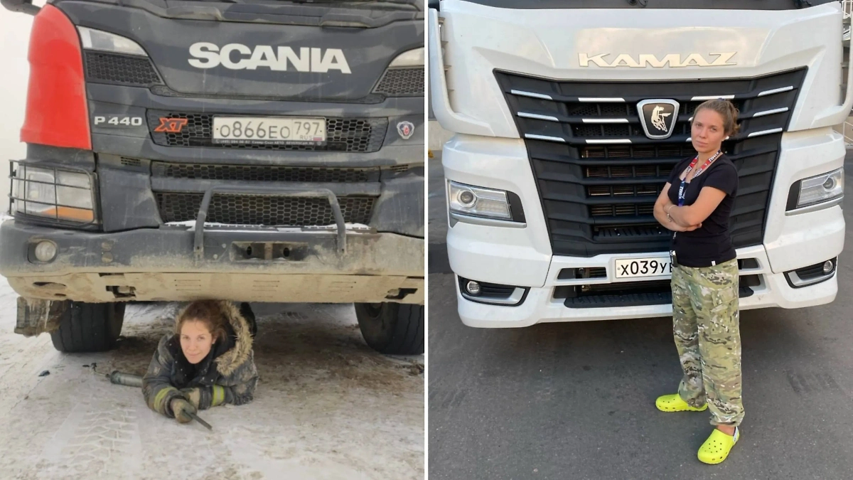 Девушка также была и дальнобойщицей. Однажды она буквально спасла жизни людей. Фото © из личного архива