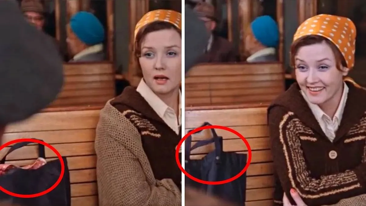 В фильме «Москва слезам не верит» что-то странное происходит с платком.  Фото © Кадр из фильма «Москва слезам не верит», режиссёр Владимир Меньшов, сценарист Валентин Черных / Kinopoisk