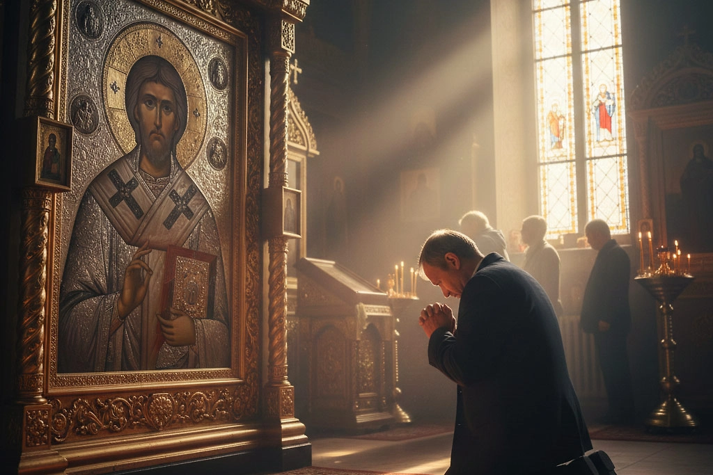 Текст молитвы Николаю Угоднику об избавлении от долгов. Фото © Nano Banana AI