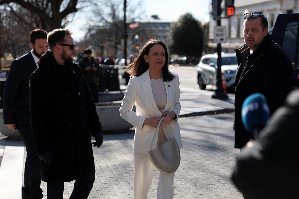 Прибытие Мачадо в США. Фото © Х / Comando ConVzla