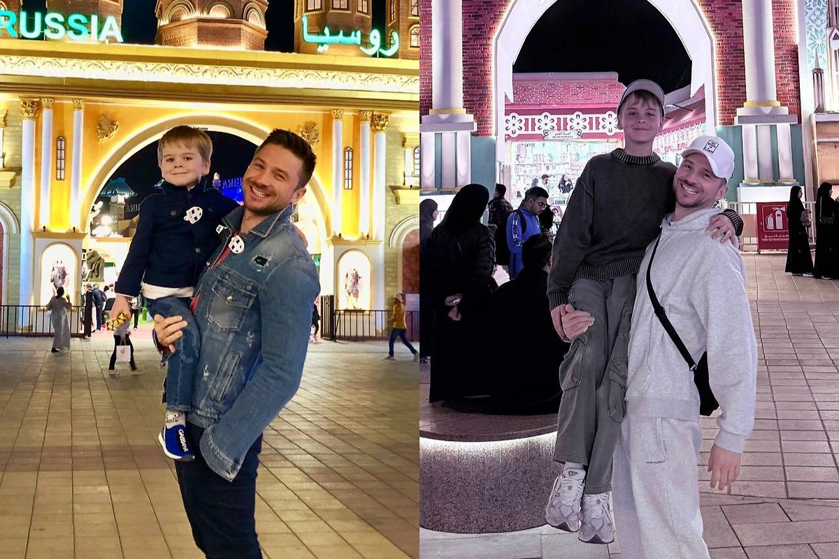 Сергей Лазарев отдыхает в Дубае с мамой и детьми. Фото © Telegram / Сергей Лазарев