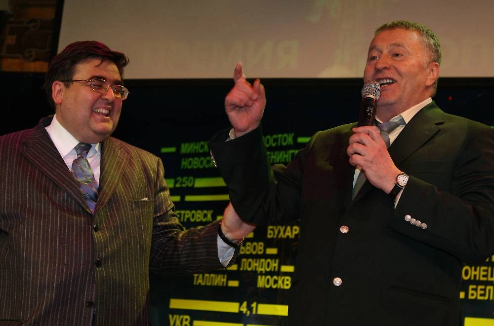 Алексей Митрофанов и лидер партии ЛДПР Владимир Жириновский. Фото © ТАСС / Юрий Самолыго