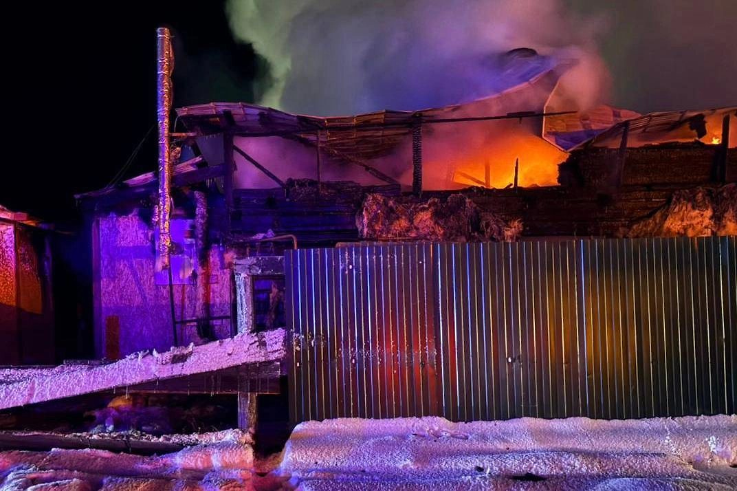 В якутском селе Намцы при пожаре погибли трое детей. Фото © Telegram / Прокуратура Республики Саха (Якутия)