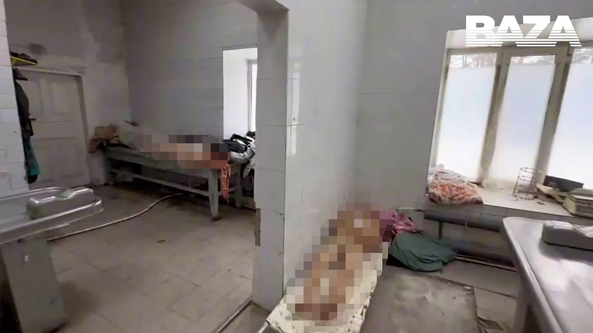 Тела умерших находятся в полной антисанитарии. Фото © Telegram / Baza