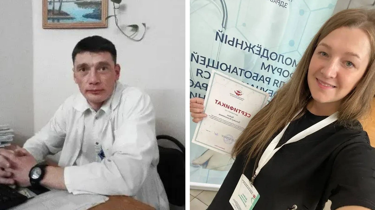 Врач акушер-гинеколог Алексей Вирки и педиатр Марина Наумчик помогли с помощью смекалки и фонарика родиться малышам в обесточенном роддоме в Карелии. Фото © Telegram / Антидот Охлопкова