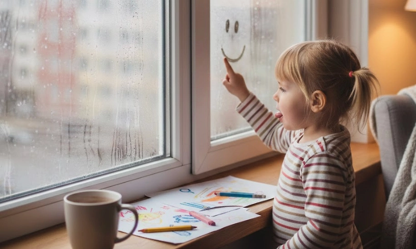 Как убрать конденсат на пластиковых окнах в домашних условиях. Фото © Nano Banana AI