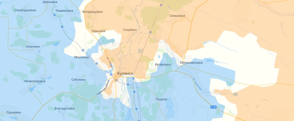 Карта СВО на 2 января 2026 года. Армия России удерживает Купянск. Фото © dvigen.ru