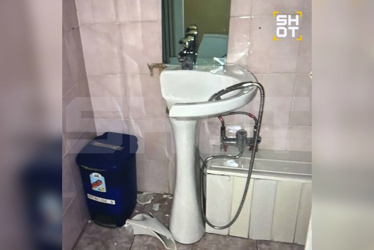 Состояние сантехники в коммерческой палате. Фото © Telegram / shot