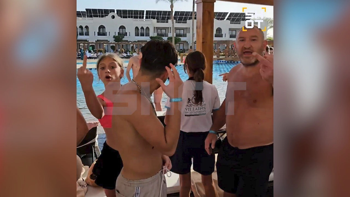 Британцы, устроившие драку с россиянами. Фото © Telegram /SHOT