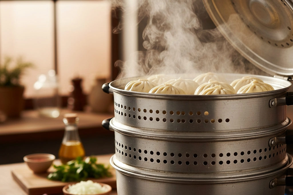 Как правильно приготовить манты на пару. Фото © Nano Banana AI