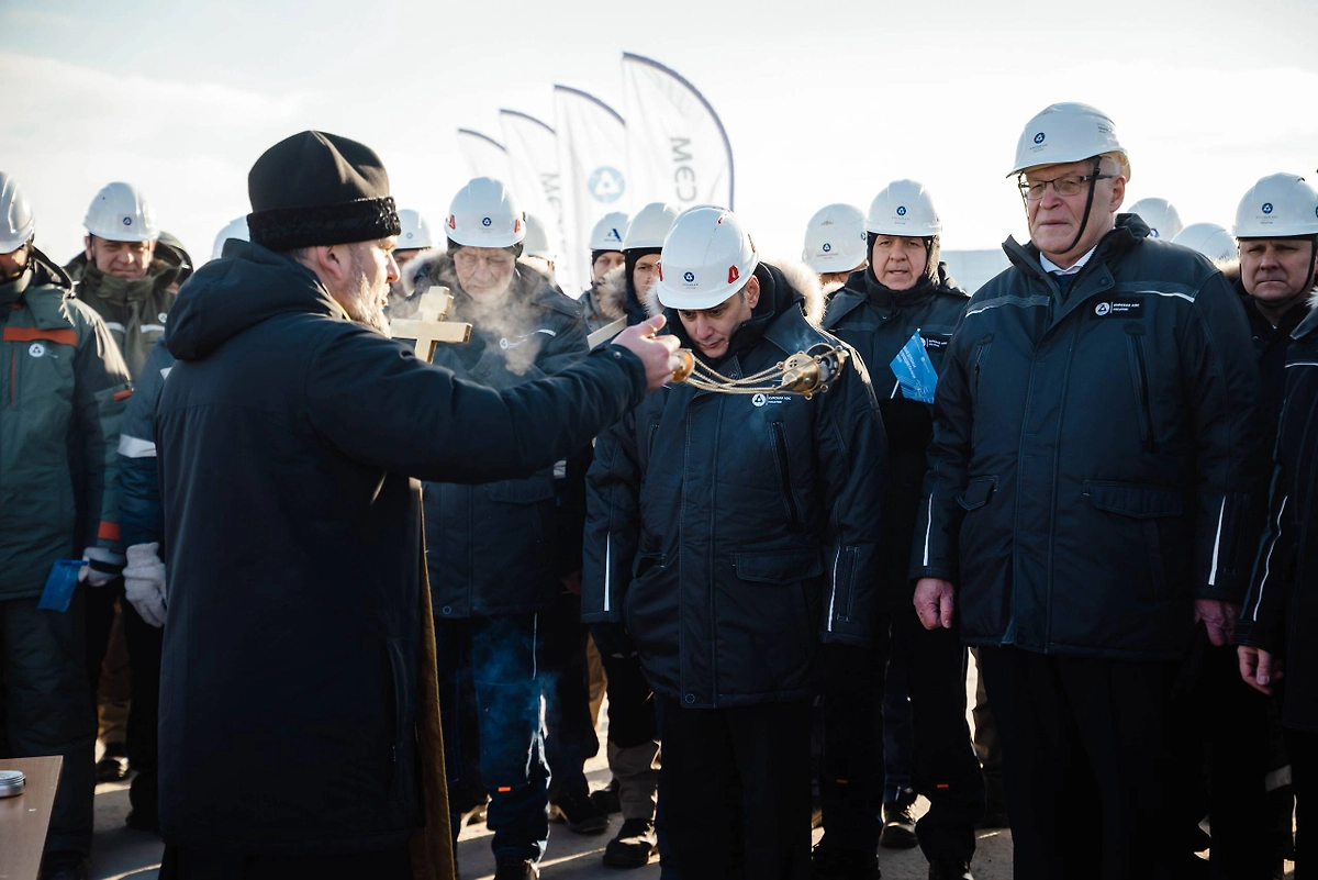 На Курской АЭС-2 залили «первый бетон» будущего энергоблока №3. Фото © Telegram / Александр Хинштейн