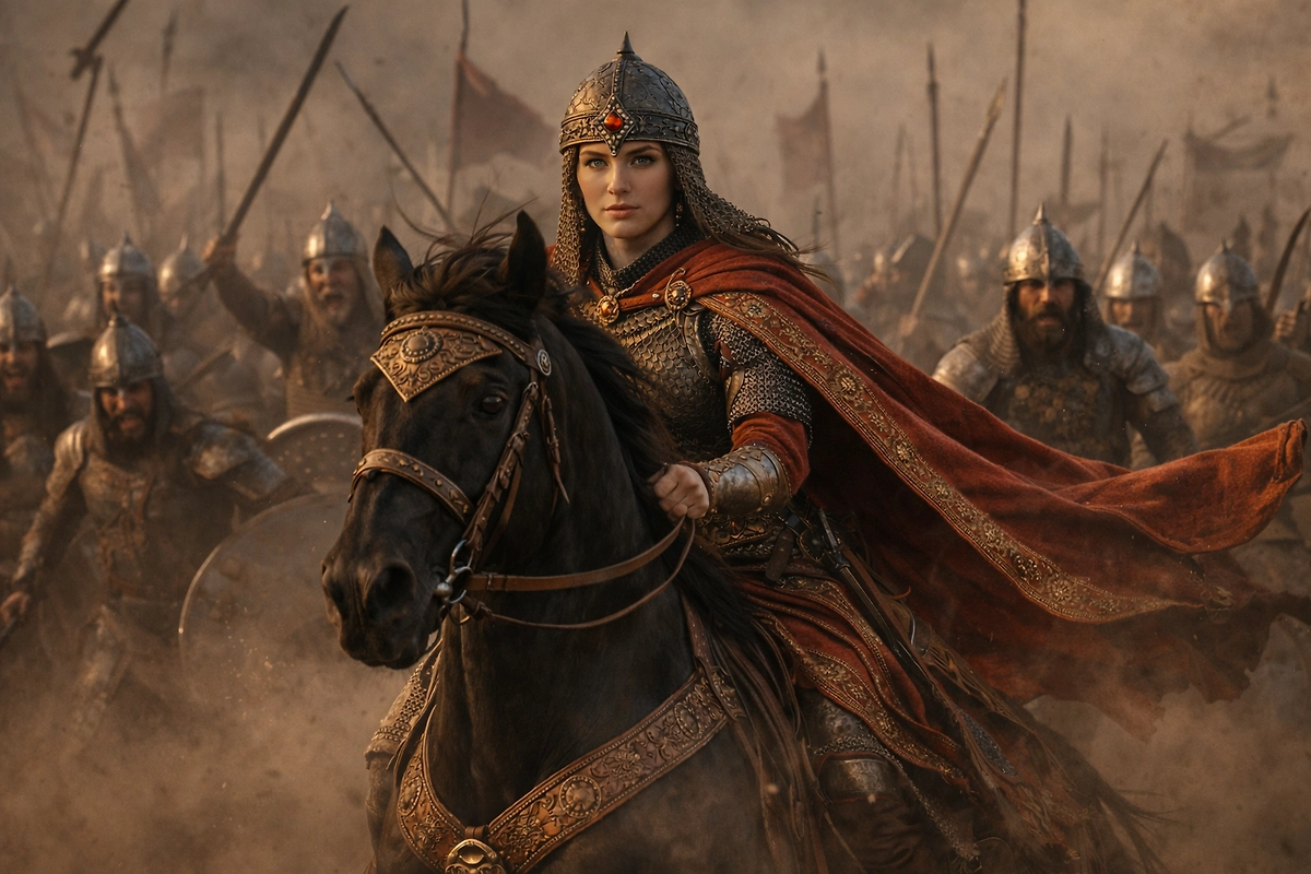 Русские девы-воительницы: откуда в былинах появились поляницы. Фото © ChatGPT 