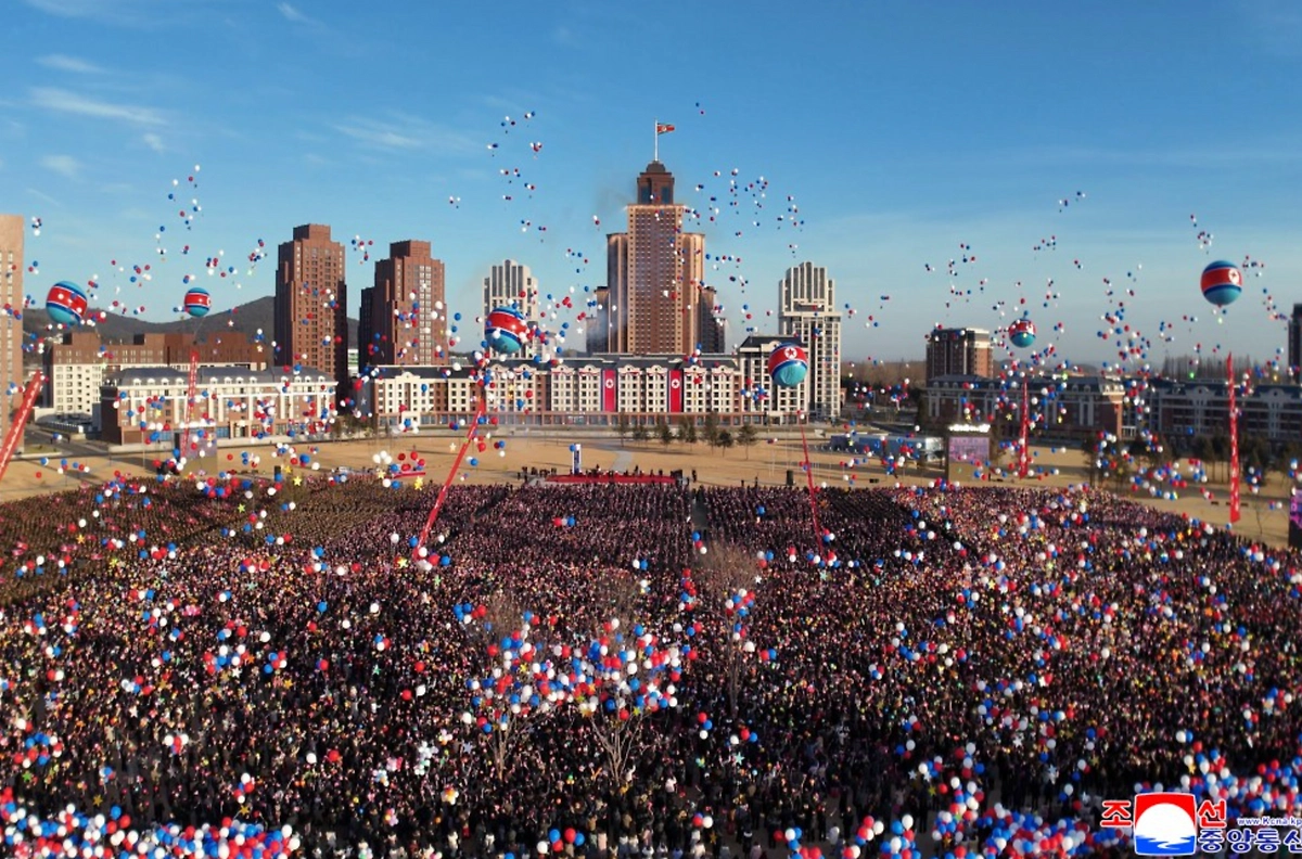 Открытие улицы Сэбёль в Пхеньяне. Фото © ЦТАК