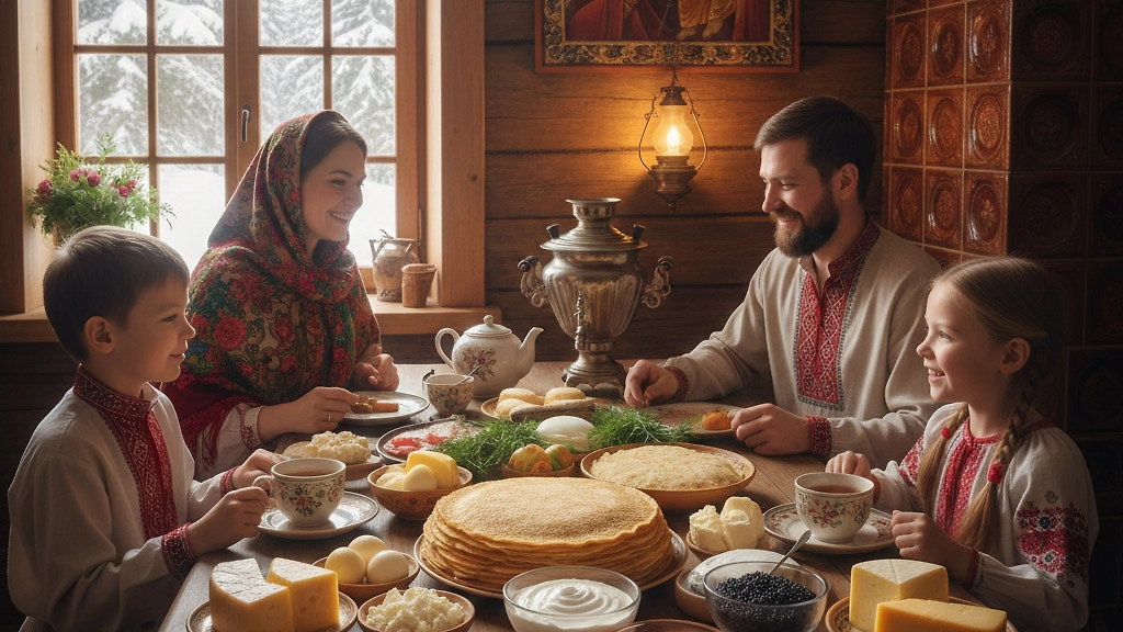 Правила подготовки к Великому посту 2026 во время Сырной седмицы с 16 по 23 февраля. Фото © Nano Banana AI