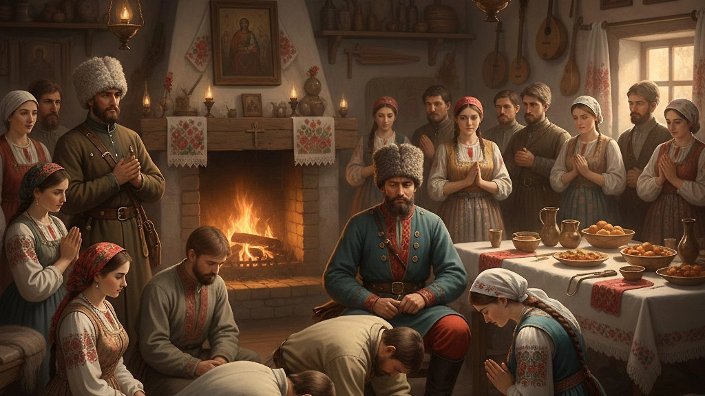 Традиции казачьей Масленицы: от скачек до вязания колодок. Фото © Nano Banana AI