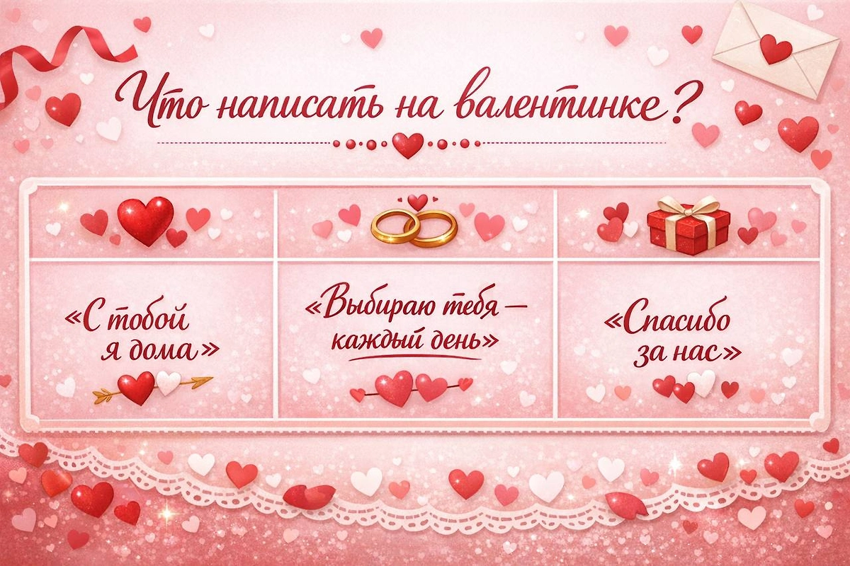День всех влюблённых 2026: что написать на валентинке? Эти 3 фразы всегда работают. Фото © ChatGPT