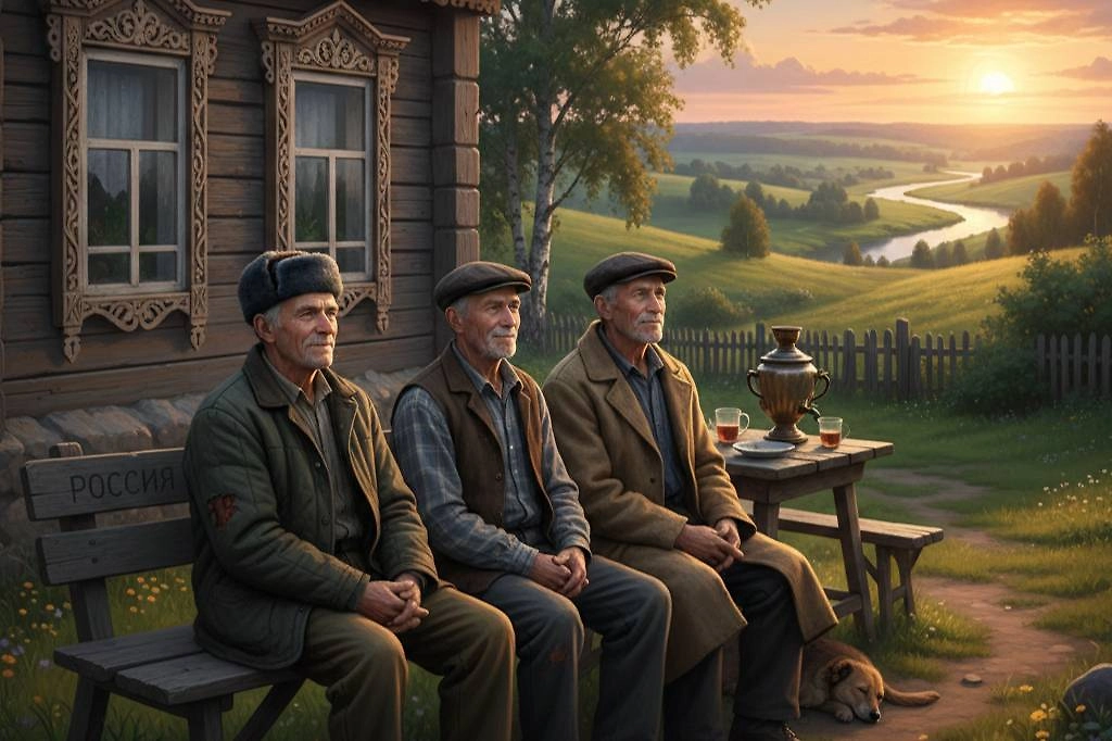Русская деревня глазами иностранца: что шокирует и восхищает. Фото © Nano Banana AI