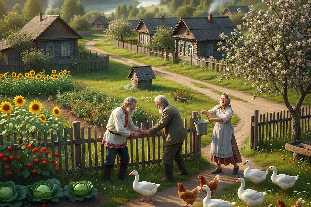 Почему иностранцы восхищаются русской деревней: главные открытия. Фото © Nano Banana AI