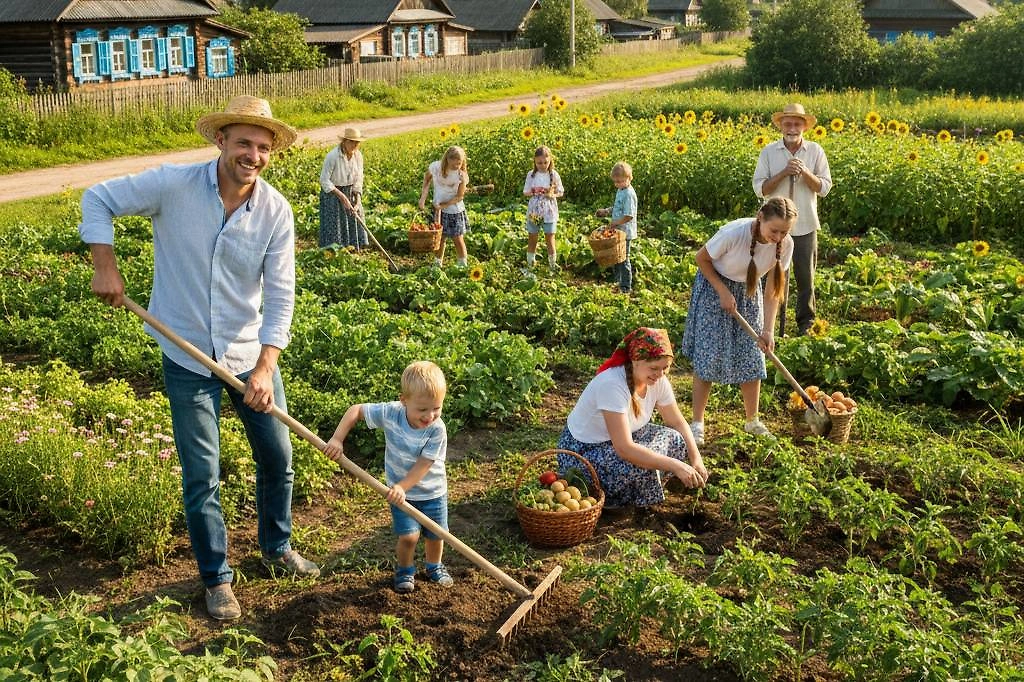 7 вещей в российской деревне, которые ставят иностранцев в тупик. Фото © Nano Banana AI