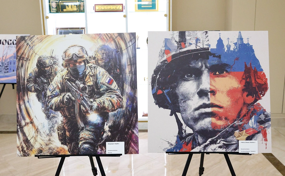 Выставка работ победителей конкурса «Время смыслов». Фото © Совет Федерации