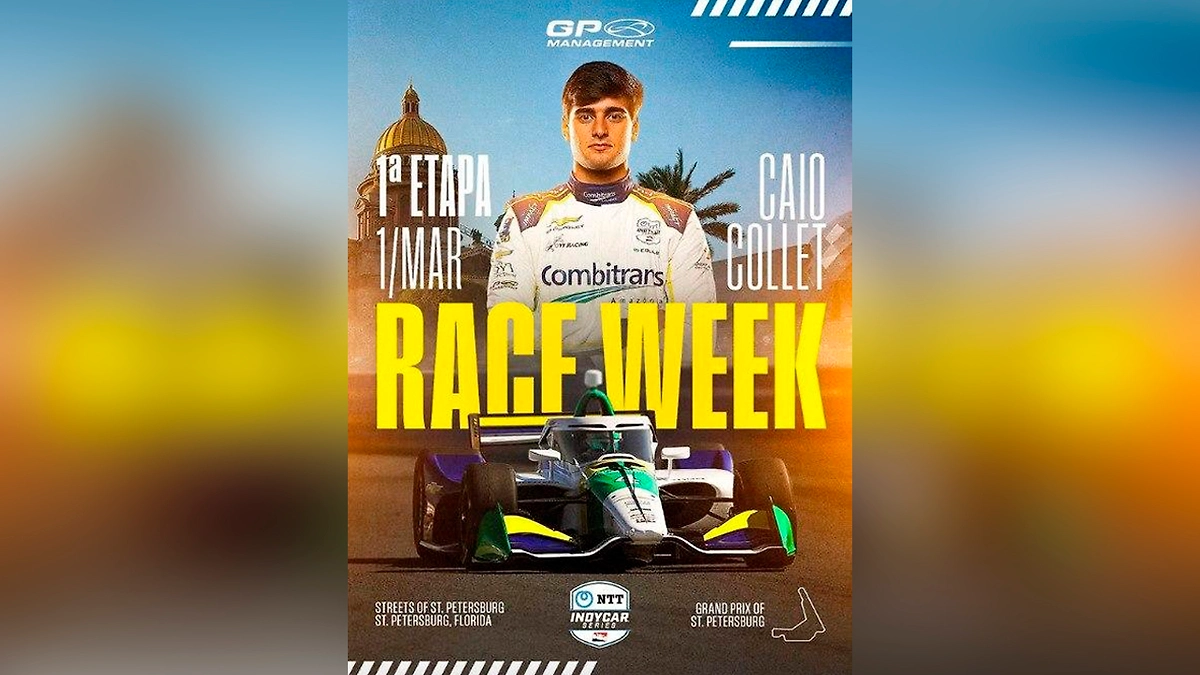 Тот самый постер гонки. Изображение © Instagram (соцсеть запрещена в РФ; принадлежит корпорации Meta, которая признана в РФ экстремистской) / caiocollet, formulaindy