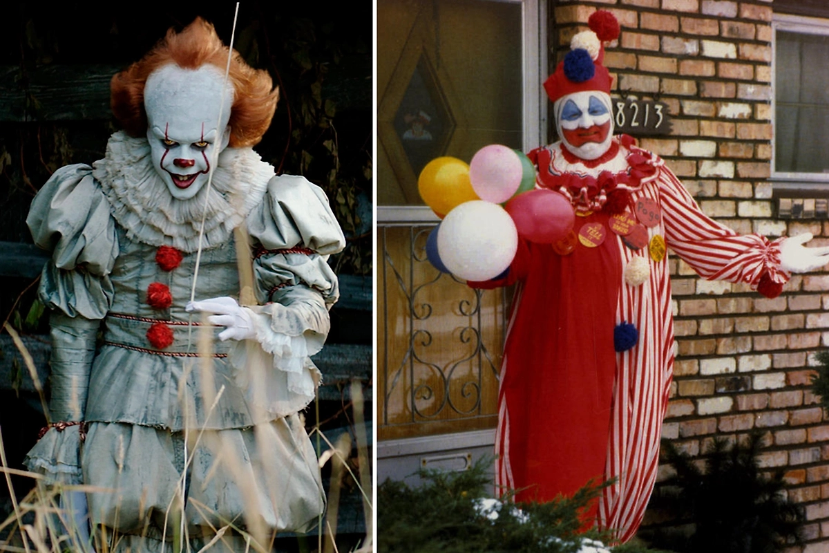 Пеннивайз и Гейси: есть ли между ними связь? Фото © Кадр из фильма «Оно», режиссёр Андрес Мускетти, сценарист Чейз Палмер и др. / Kinopoisk, фото © Wikipedia / Martin Zielinski