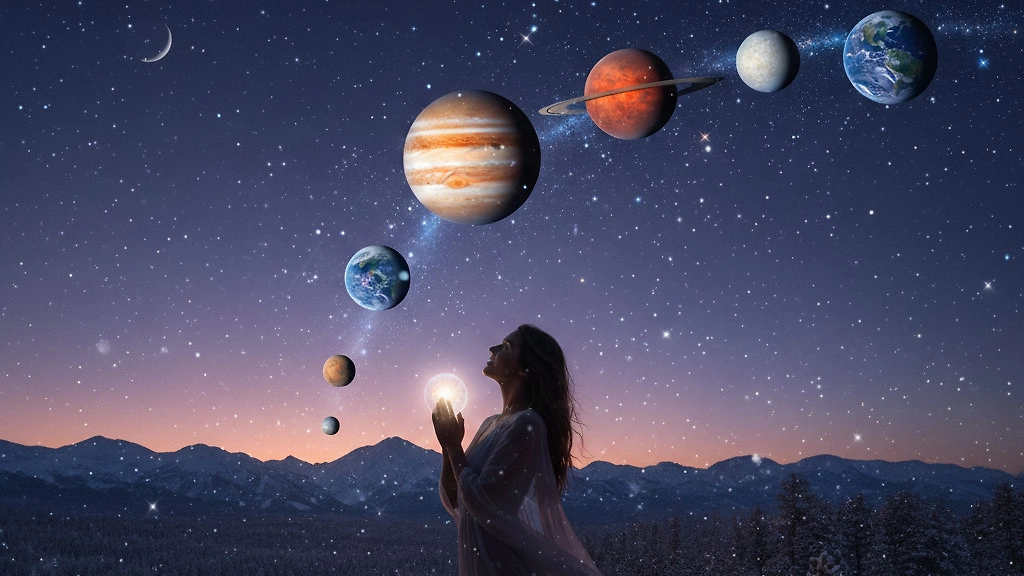Как правильно загадывать желания в парад планет 2026 года? Фото © Nano Banana AI