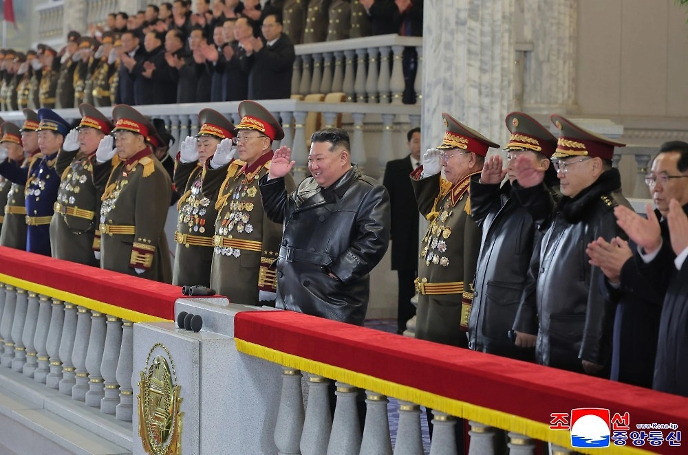 Ким Чен Ын на параде. Фото © ЦТАК