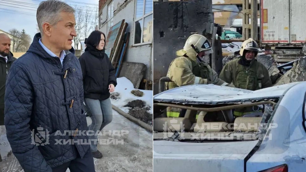 Последствия атаки ВСУ в Курске. Фото © Telegram / Александр Хинштейн